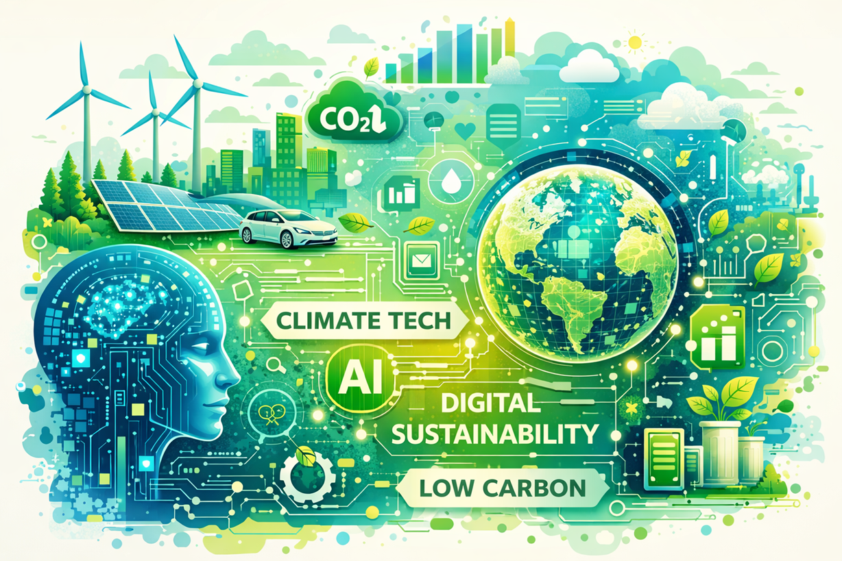 ClimateTech, AI and Digital Sustainability: Shaping Intelligent Low-Carbon Systems